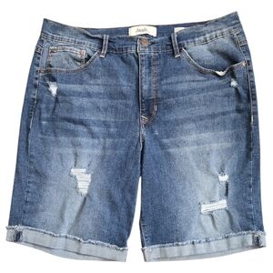 EC ANGEL'S DISTRESSED SIGNATURE BERMUDA JEAN SHORTS SZ. 16